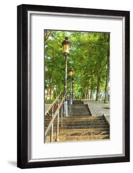 Stairs leading up to Montmartre-Sylvia Gulin-Framed Photographic Print