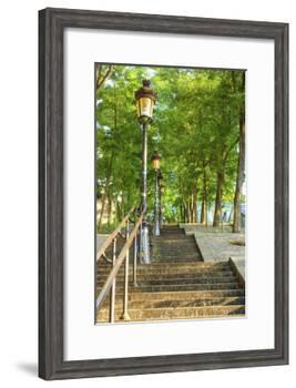 Stairs leading up to Montmartre-Sylvia Gulin-Framed Photographic Print