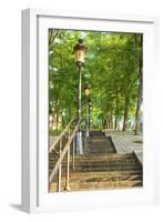 Stairs leading up to Montmartre-Sylvia Gulin-Framed Photographic Print