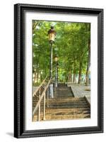 Stairs leading up to Montmartre-Sylvia Gulin-Framed Photographic Print