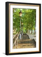 Stairs leading up to Montmartre-Sylvia Gulin-Framed Photographic Print