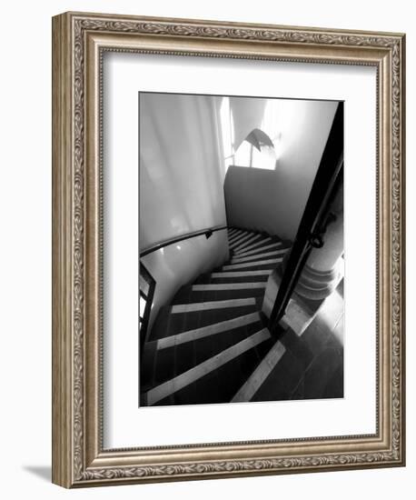 Stairs Mono-John Gusky-Framed Photographic Print