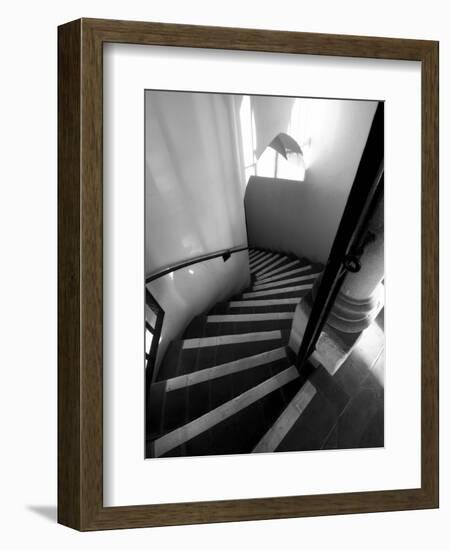 Stairs Mono-John Gusky-Framed Photographic Print