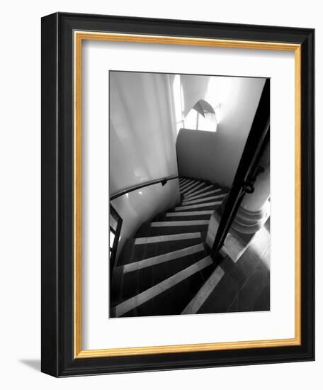 Stairs Mono-John Gusky-Framed Photographic Print