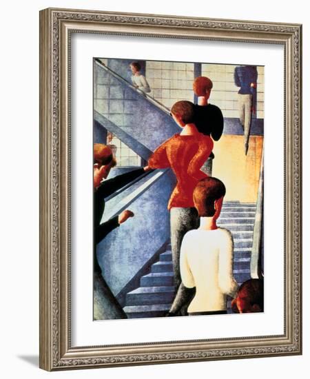 Stairs to the Bauhaus, 1932-Oskar Schlemmer-Framed Giclee Print