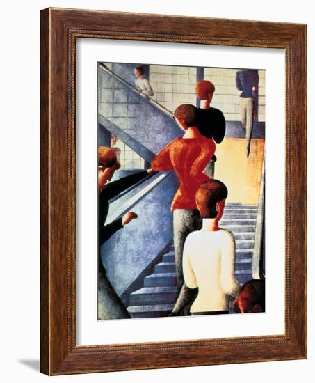 Stairs to the Bauhaus, 1932-Oskar Schlemmer-Framed Giclee Print