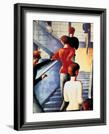 Stairs to the Bauhaus, 1932-Oskar Schlemmer-Framed Giclee Print