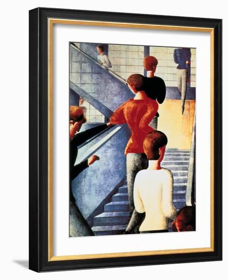 Stairs to the Bauhaus, 1932-Oskar Schlemmer-Framed Giclee Print