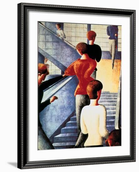 Stairs to the Bauhaus, 1932-Oskar Schlemmer-Framed Giclee Print