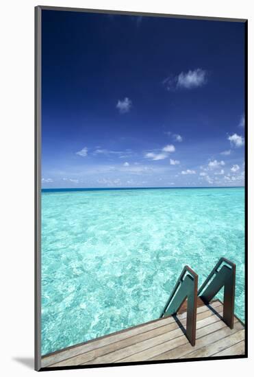 Stairs to the Ocean, Maldives, Indian Ocean-Sakis Papadopoulos-Mounted Photographic Print