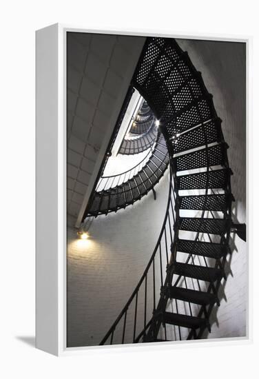 Stairs to the Top of the Saint Augustine Lighthouse, Florida, USA-Joanne Wells-Framed Premier Image Canvas