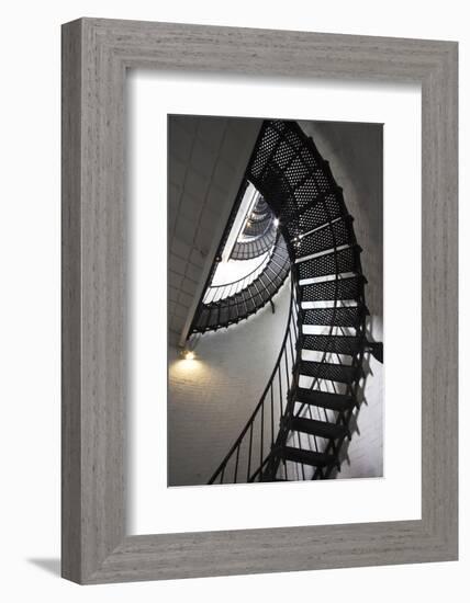 Stairs to the Top of the Saint Augustine Lighthouse, Florida, USA-Joanne Wells-Framed Photographic Print