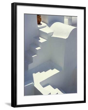 'Stairway and Landing of a Whitewashed Church' Photographic Print ...