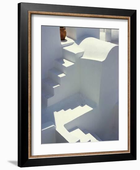 Stairway and Landing of a Whitewashed Church-Jonathan Hicks-Framed Photographic Print