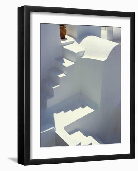 Stairway and Landing of a Whitewashed Church-Jonathan Hicks-Framed Photographic Print