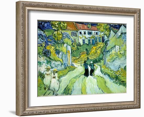 Stairway at Auvers, July 1890-Vincent van Gogh-Framed Giclee Print