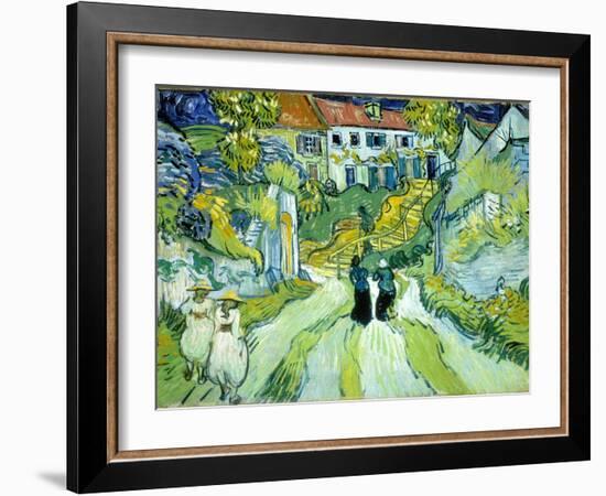 Stairway at Auvers, July 1890-Vincent van Gogh-Framed Giclee Print