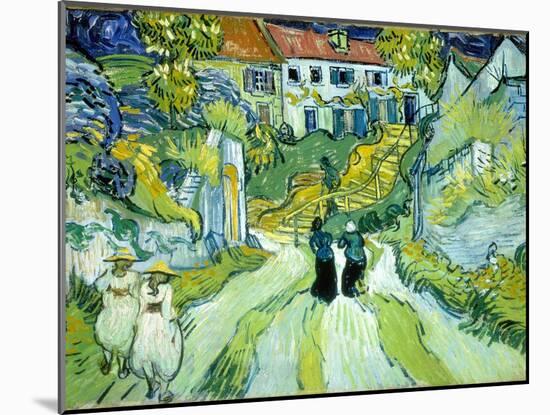 Stairway at Auvers, July 1890-Vincent van Gogh-Mounted Giclee Print