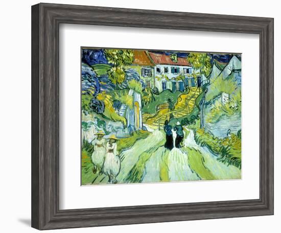 Stairway at Auvers, July 1890-Vincent van Gogh-Framed Giclee Print