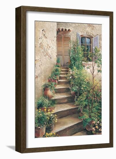 Stairway in Provence-Roger Duvall-Framed Art Print