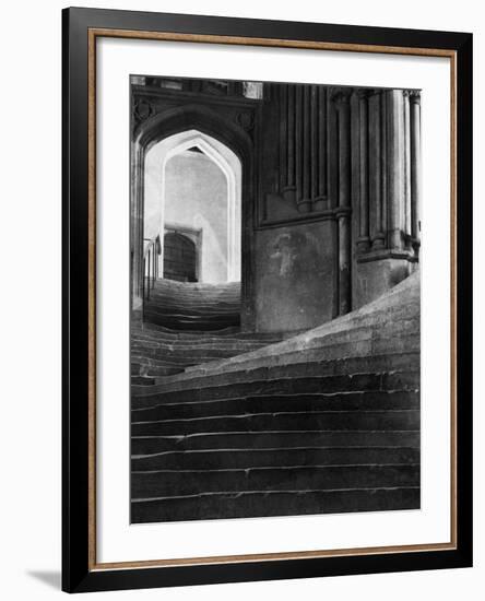 Stairway in Wells Cathedral, England-null-Framed Photographic Print