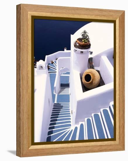 Stairway of a Whitewashed Church-Jonathan Hicks-Framed Premier Image Canvas