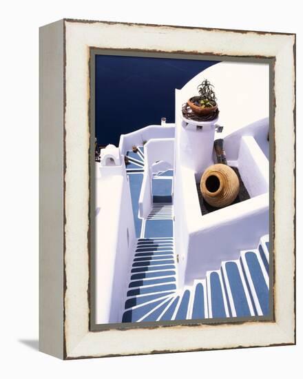Stairway of a Whitewashed Church-Jonathan Hicks-Framed Premier Image Canvas