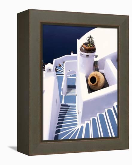 Stairway of a Whitewashed Church-Jonathan Hicks-Framed Premier Image Canvas