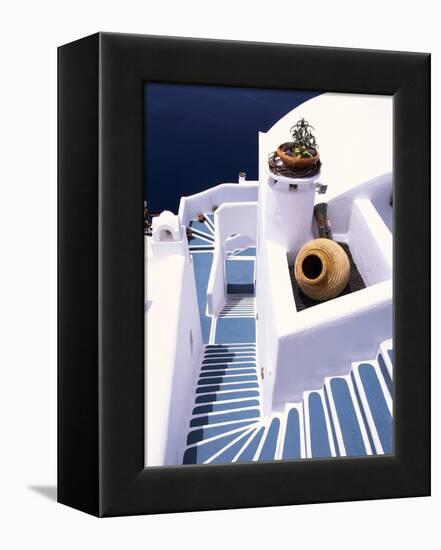 Stairway of a Whitewashed Church-Jonathan Hicks-Framed Premier Image Canvas