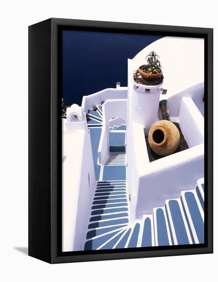 Stairway of a Whitewashed Church-Jonathan Hicks-Framed Premier Image Canvas