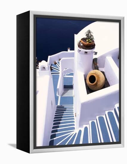 Stairway of a Whitewashed Church-Jonathan Hicks-Framed Premier Image Canvas