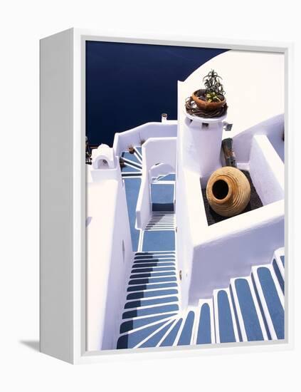 Stairway of a Whitewashed Church-Jonathan Hicks-Framed Premier Image Canvas