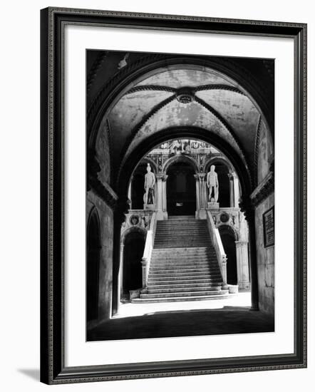 Stairway of the Giants Inside the Doge's Palace-null-Framed Photographic Print