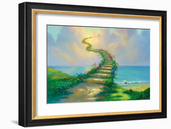 Stairway to Heaven-Jim Warren-Framed Premium Giclee Print