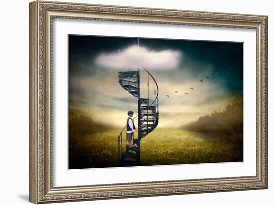 Stairway to Heaven-Ben Goossens-Framed Art Print