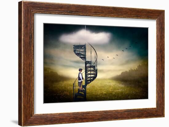 Stairway to Heaven-Ben Goossens-Framed Art Print