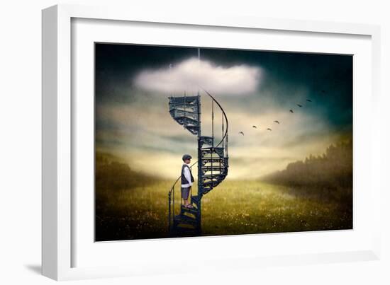 Stairway to Heaven-Ben Goossens-Framed Art Print