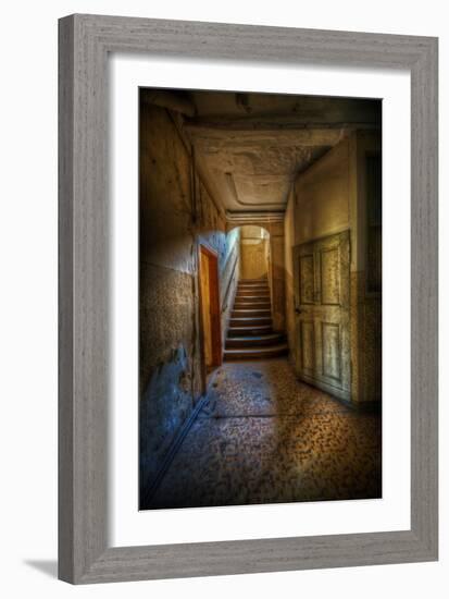 Stairway with Sunlight-Nathan Wright-Framed Photographic Print