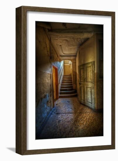 Stairway with Sunlight-Nathan Wright-Framed Photographic Print