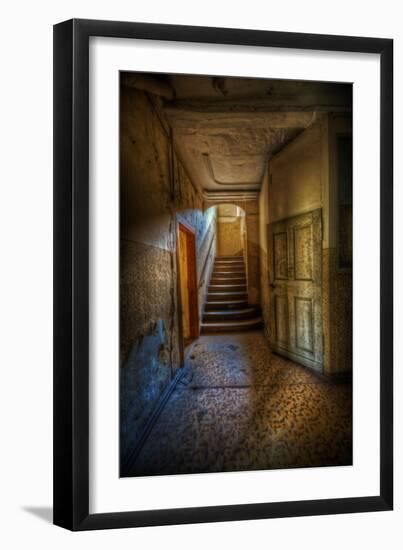 Stairway with Sunlight-Nathan Wright-Framed Photographic Print