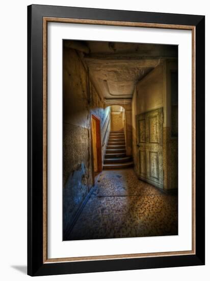 Stairway with Sunlight-Nathan Wright-Framed Photographic Print