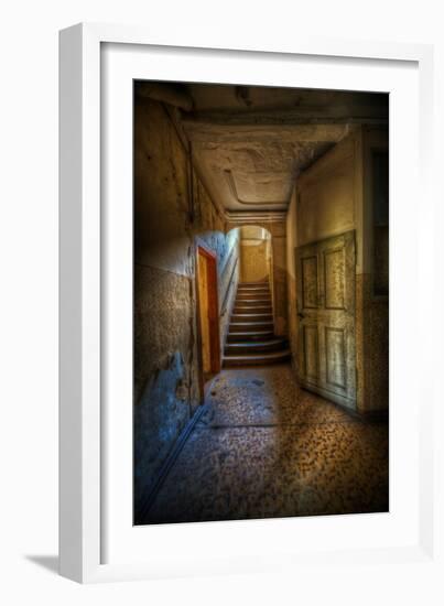 Stairway with Sunlight-Nathan Wright-Framed Photographic Print