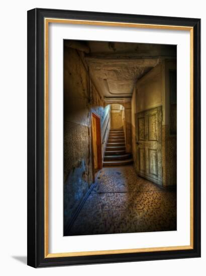 Stairway with Sunlight-Nathan Wright-Framed Photographic Print