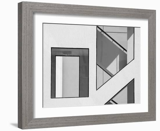 Stairwell Geometry-Jacqueline Hammer-Framed Photographic Print