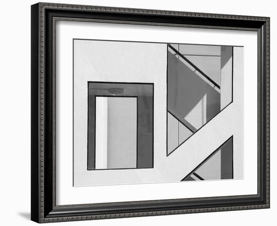 Stairwell Geometry-Jacqueline Hammer-Framed Photographic Print