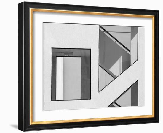 Stairwell Geometry-Jacqueline Hammer-Framed Photographic Print