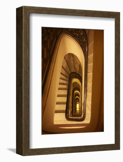 Stairwell, Palacio Barolo, Buenos Aires, Argentina-David Wall-Framed Photographic Print