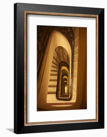 Stairwell, Palacio Barolo, Buenos Aires, Argentina-David Wall-Framed Photographic Print