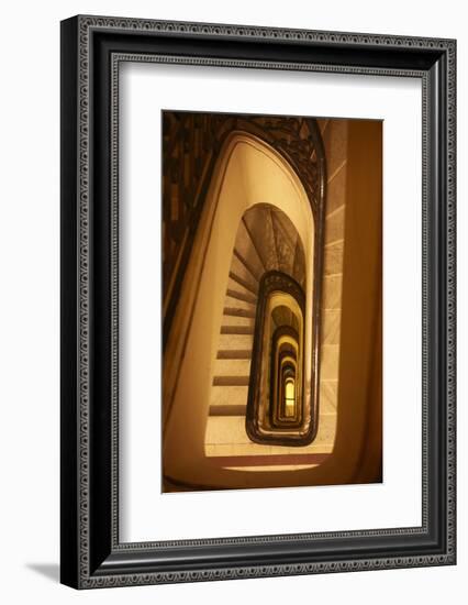Stairwell, Palacio Barolo, Buenos Aires, Argentina-David Wall-Framed Photographic Print