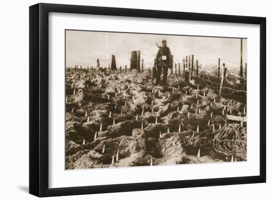 Staked Pits-null-Framed Photographic Print